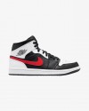 NIKE AIR JORDAN1 MID BLACK CHILE RED GS