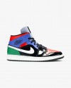 NIKE AIR JORDAN1 MULTICOLOUR PATENT MID