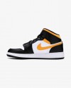 NIKE AIR JORDAN 1 MID GS BLACK UNIVERSITY GOLD POLLEN -