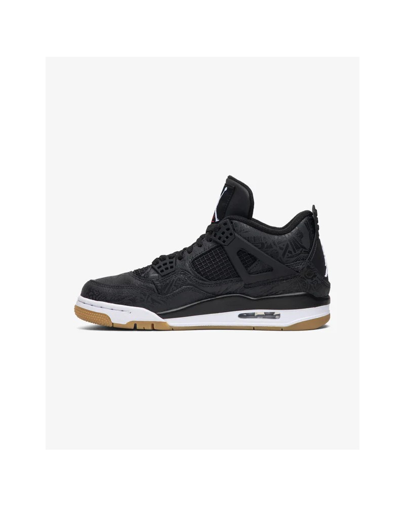 NIKE AIR JORDAN4 RETRO BLACK GUM LASER