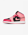 NIKE AIR JORDAN 1 MID GS PINK CORAL CHALK